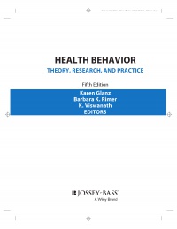 Karen Glanz,Barbara K. Rimer,K. Viswanath - Health Behavior: Theory, Research, and Practice