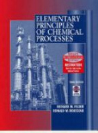 Richard M. Felder - WIE Elementary Principles of Chemical Processes with CD WIE