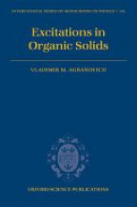 Agranovich, Vladimir - Excitations in Organic Solids