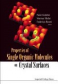 Properties Of Single Organic Molecules On Crystal Surfaces