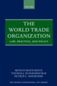 Matsuschita M. - The World Trade Organization