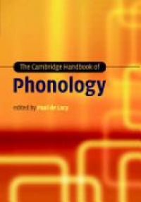 de Lacy P. - The Cambridge Handbook of Phonology