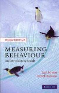 Martin - Measuring Behaviour: An Introductory Guide