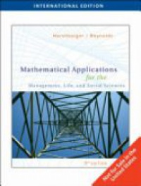 Harshbarger - Mathematical Applications for the Management, Life, and Social Sciences