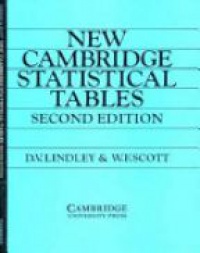 Lindley D. V. - New Cambridge Statistical Tables