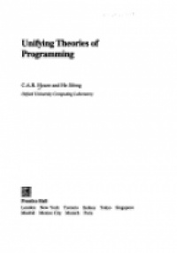 Hoare, C.A.R. - Unifying Theories of Programming