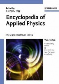 Encyclopedia of Applied Physics, 23 Vol. Set