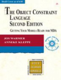 Warmer J. - The Object Constrained Language: Getting Your Models Ready for MDA