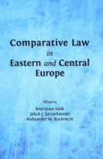 Comparative Law in Eastern and Central Europe